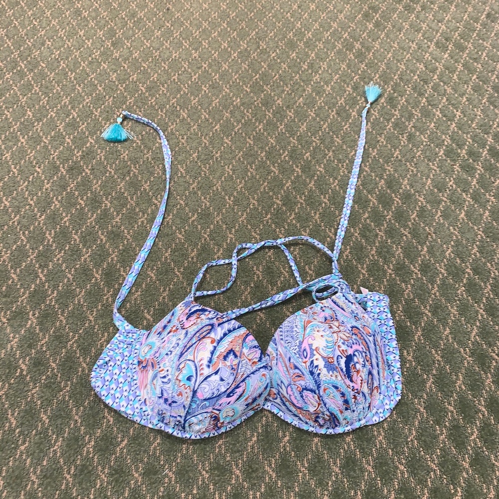 Designed push up bathing suit top